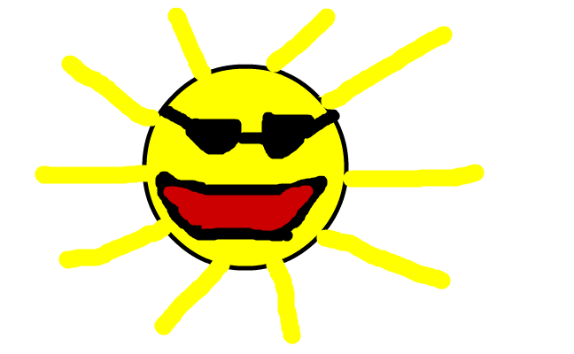 Very happy sun
