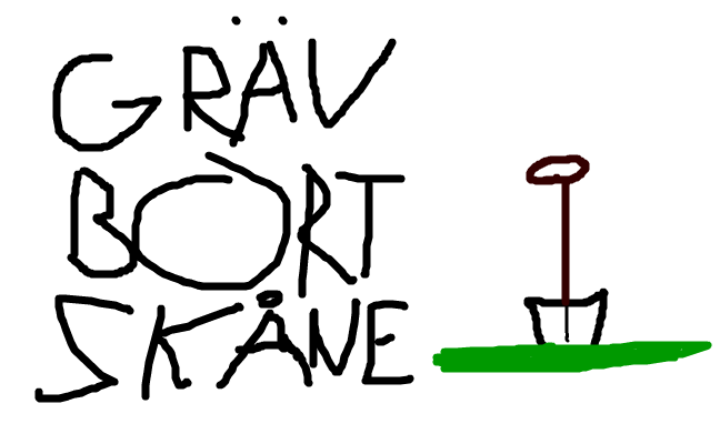 gräv bort skåne