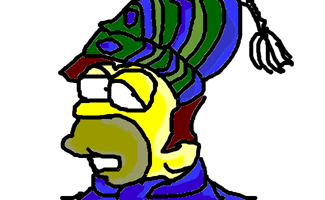 Homer med hår