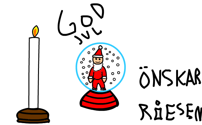 Snöboll Med tomte.