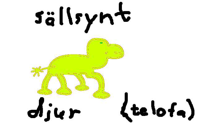 Telofa sällsynt djur