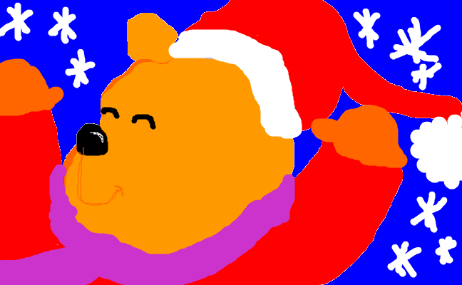 Nalle Puh & snö :)