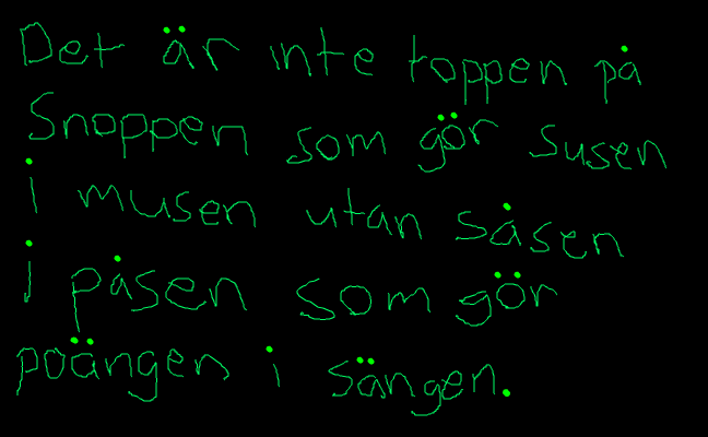 Min dikt. Haha