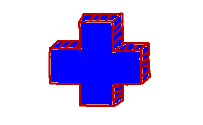 Röda korset 3d