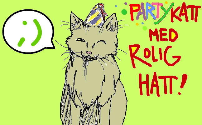 Partykatt med rolig