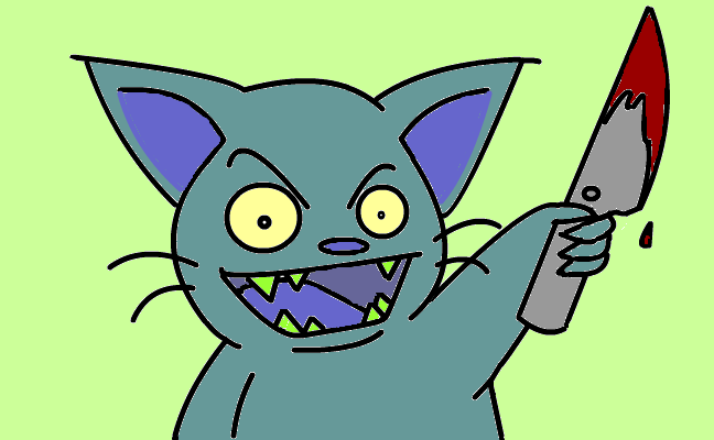 blue Killer Kitty