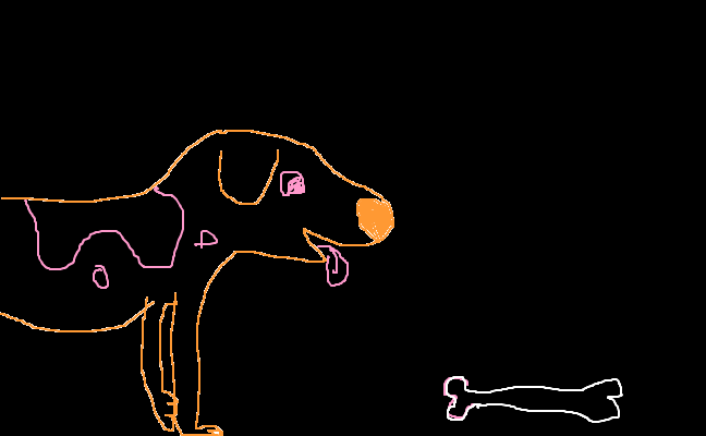 Hund blir sugen