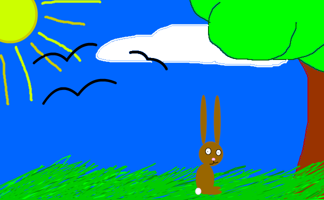 scared rabbit