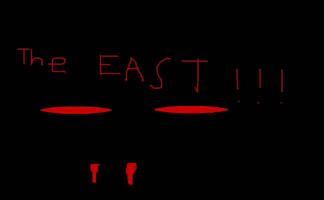 the east