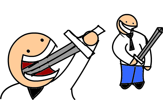 dad  spit up a sword