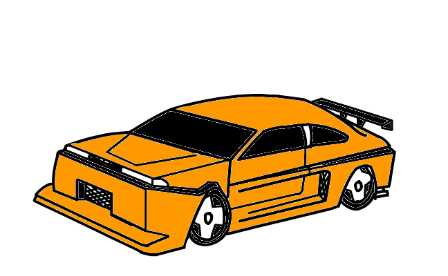 Bil orange