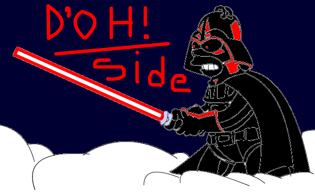dóh side/homer vader