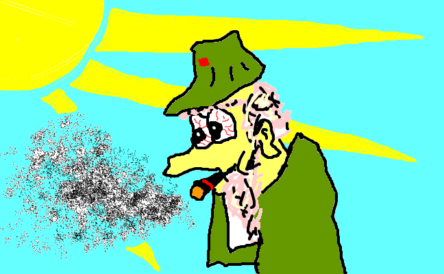 Fidel in the sun