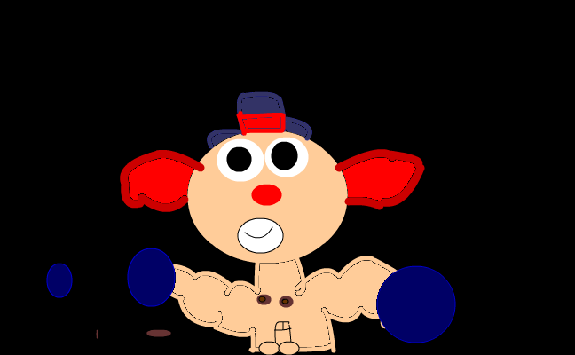 nakna clown boxaren