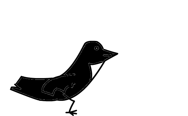 ful fågel