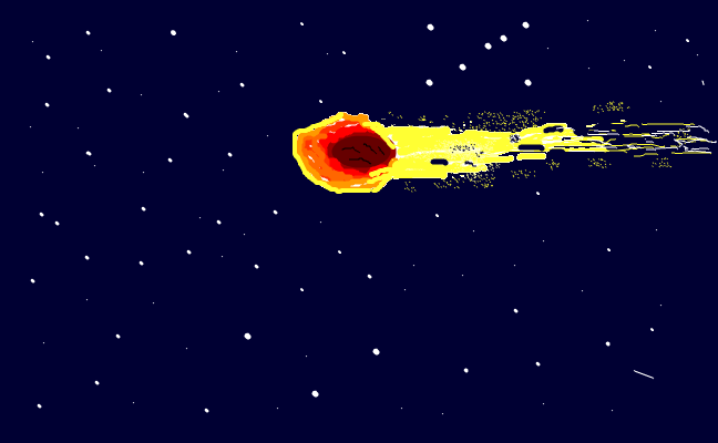 comet in the stars
