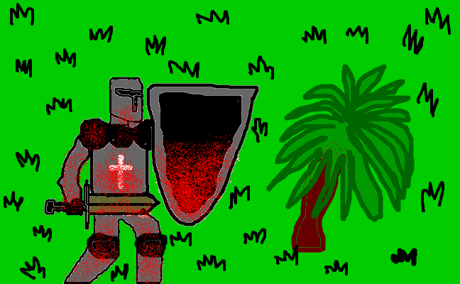 Battle knight forest