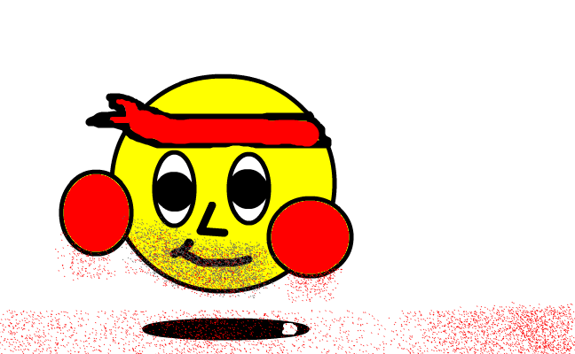Skäggig smiley