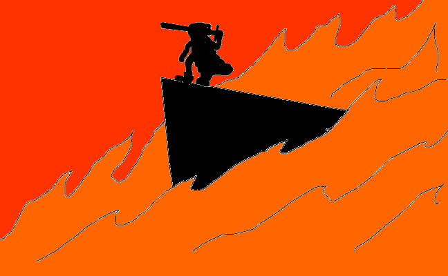 flame man