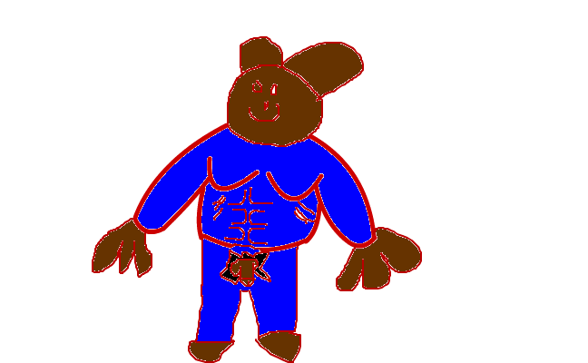 Hål i byxan :D