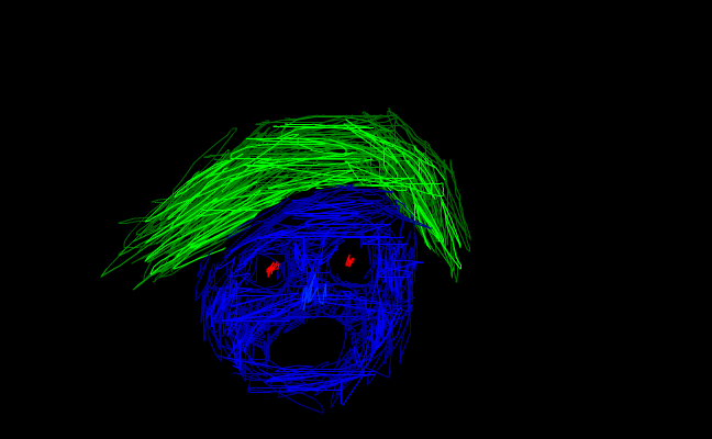 blue man