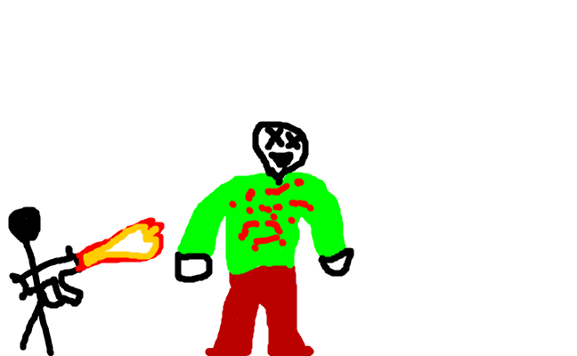 stick vs man