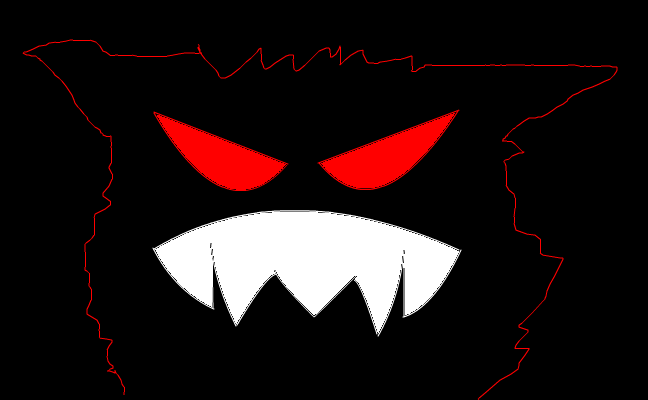 monster in darkness