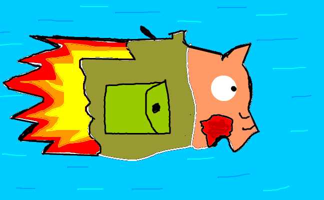 The rocket pig!