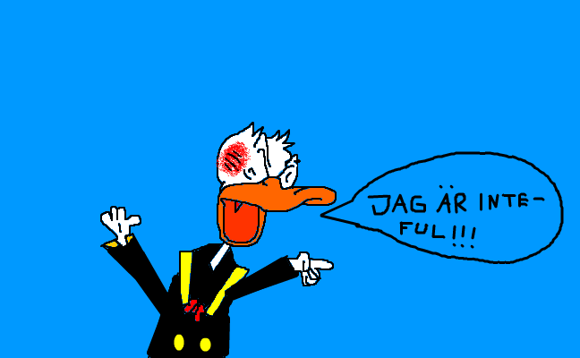 en "ful" Kalle Anka