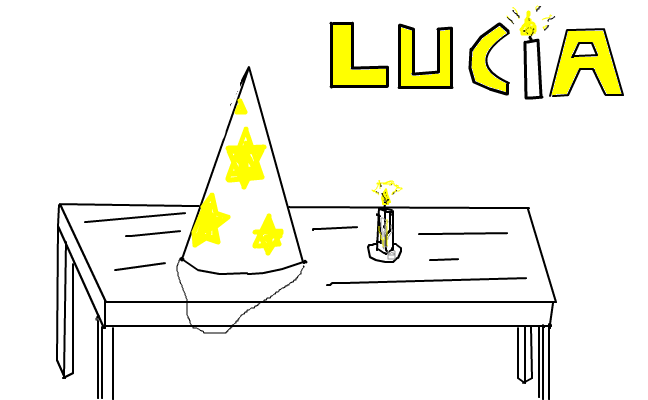 Lucia-stjärngossehat