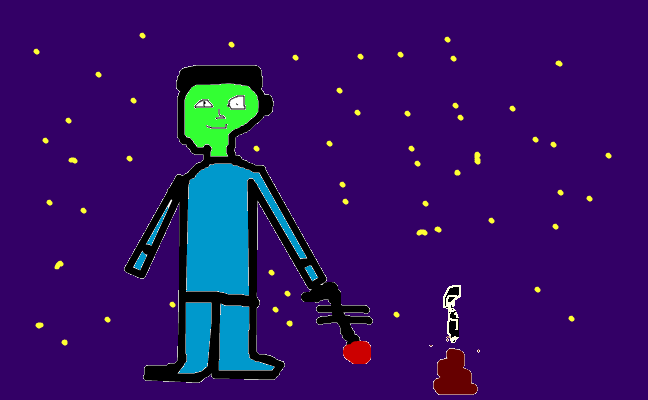 poo vs alien