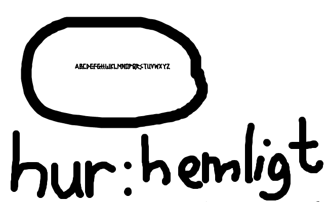 pixlar alfabetet :D