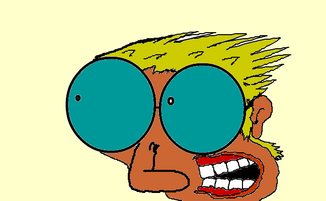 i hög fart