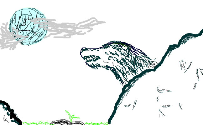 Wolf in the moon...