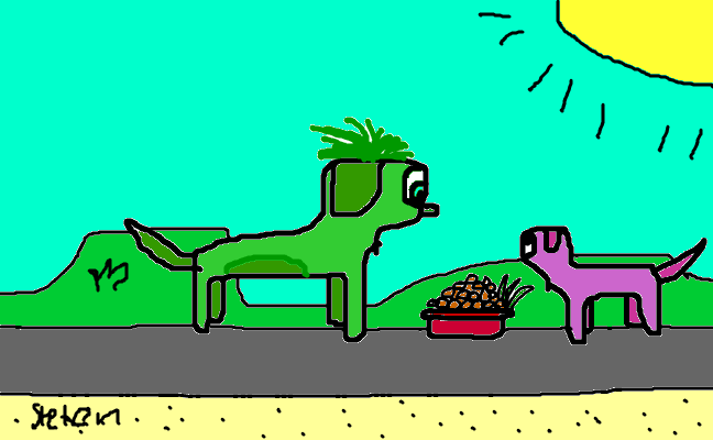 Liksom lila och grön