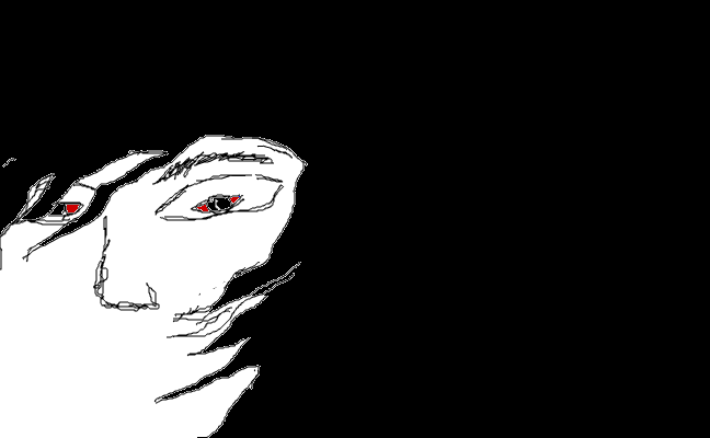 Face in dark