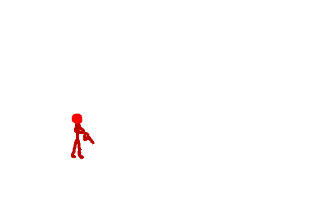 Stickman med pistol