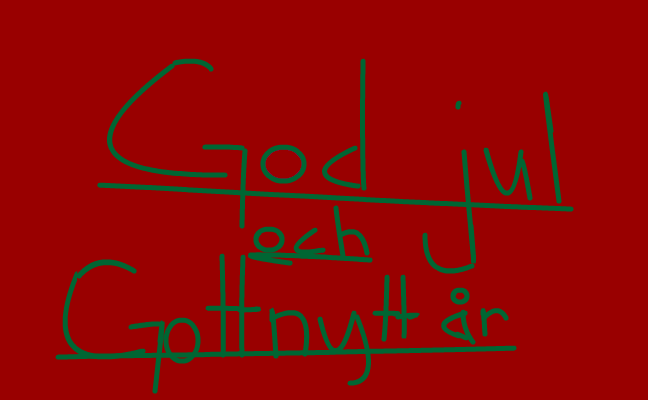 god jul och..