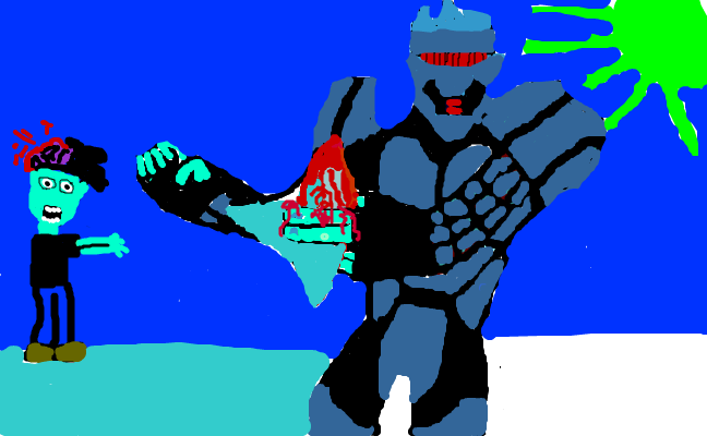 zombie/cyber ninja