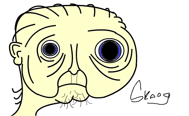 gubbe ser ut som E.T