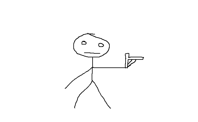 en rolig pistol