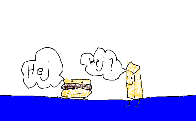 hamburgare pomfr