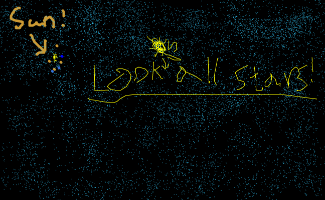 sun and stars