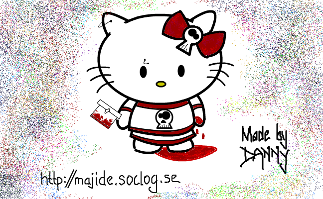 Hello Kitty goes emo