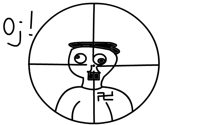 hitler headshot