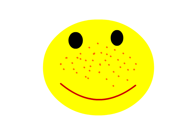 smily med fräknar