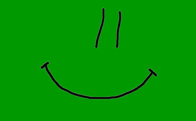 =) Grönt
