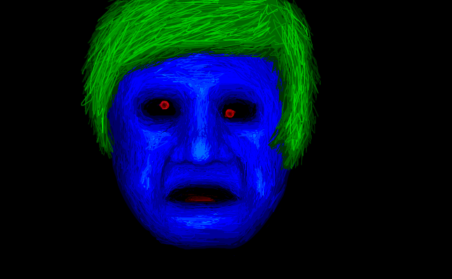 blue man