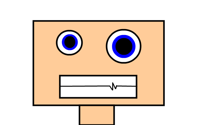 Crazy sqare man