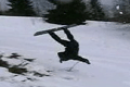 Bild från Snowboard-trick går fel